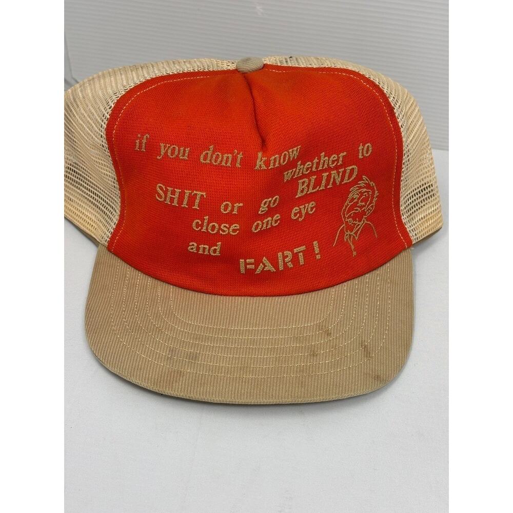 FART! Trucker Mesh Snapback Cap‎ Hat Vintage OLD - See Description!